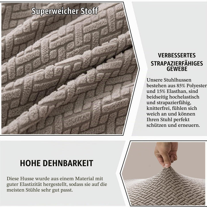 KELUINA Moderne Stuhlhussen 1er/2er/4er/6er Set, Stretch Stulhhussen Schwingstuhl Elastisch Abnehmba