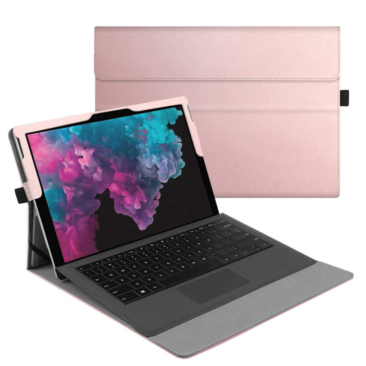 FINTIE Hülle für Microsoft Surface Pro 7+/ 7/6/ 5/4/ 3 Tablet 12.3 Zoll - Multi-Sichtwinkel Hochwert