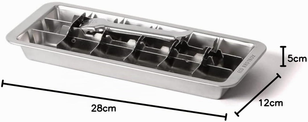 ECO Ice Cuber von ECO Brotbox | plastikfreie Eiswürfelform aus Edelstahl | Behälter lebensmittelecht