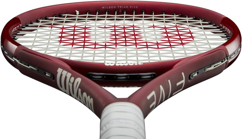 Wilson Tennisschläger Triad Five, Carbonfaser, Kopflastige Balance, 280 g, 69,2 cm Länge Griffstärke