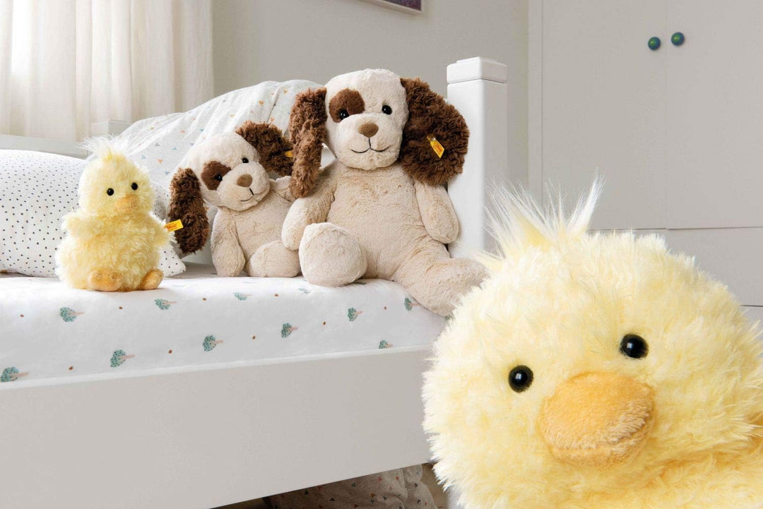 Steiff 073892 - Original Plüschtier Pipsy Küken, Soft Cuddly Friends Kuscheltier ca. 14 cm, Markenpl