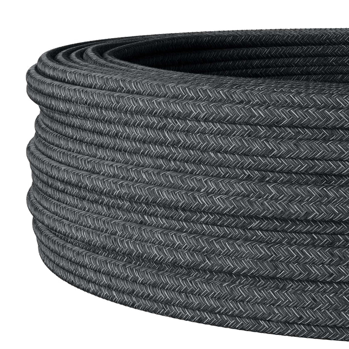 Textilkabel für flexible Elektroinstallation (H05VV-F), Stoffkabel 3x1.5mm², Aufputz-Textilkabel, In
