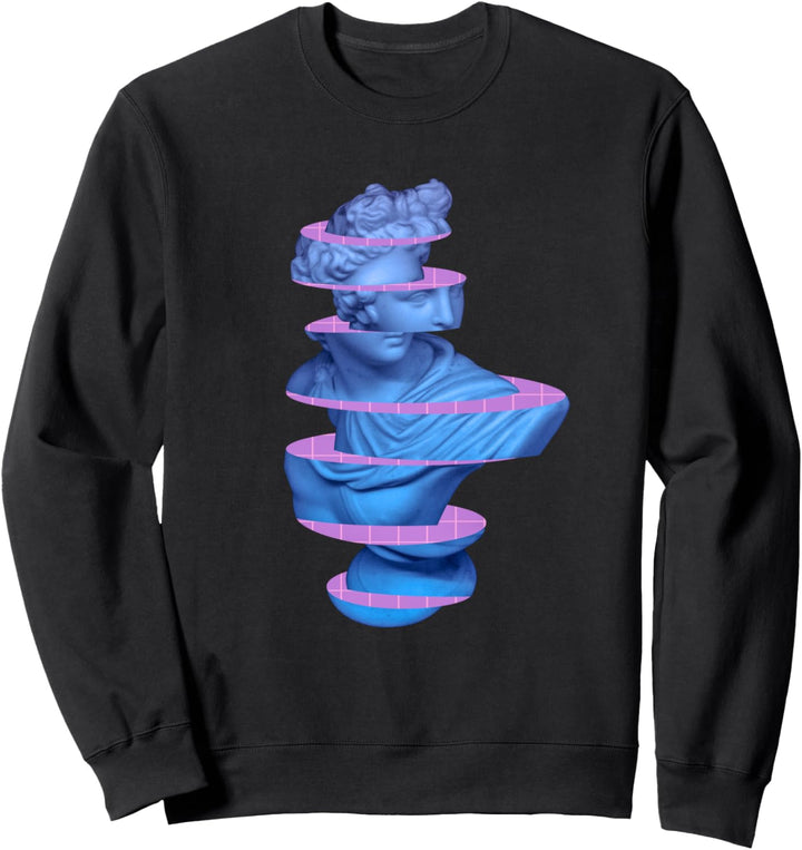 Vaporwave Roman Bust, Aesthetic griechisches Statuen-Design Sweatshirt