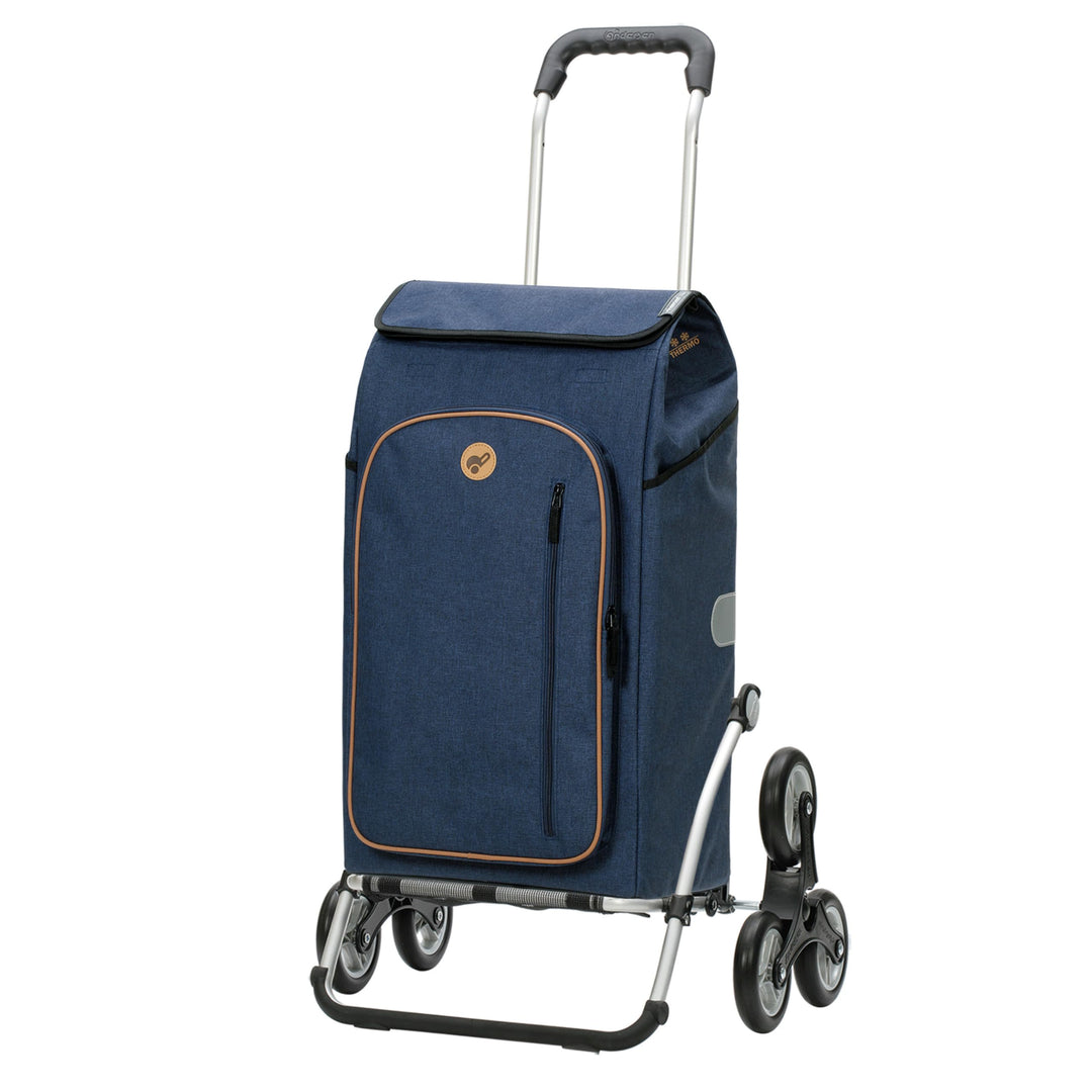 Andersen Einkaufstrolley - klappbar - 61 Liter - Treppensteiger - mit Kühlfach - Aufhängung für Eink