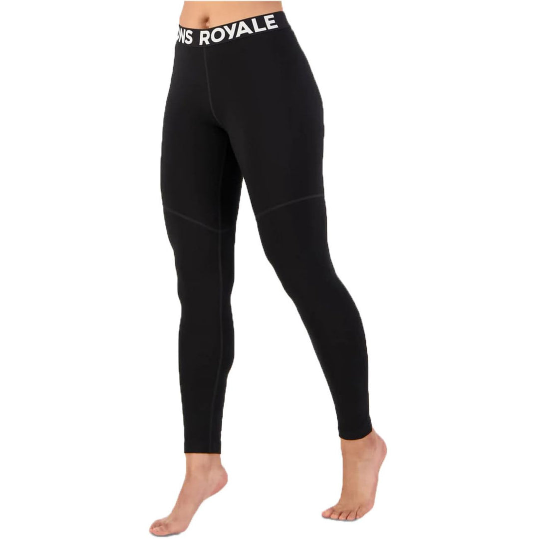 Mons Royale W Cascade Legging Print S Schwarz, S Schwarz