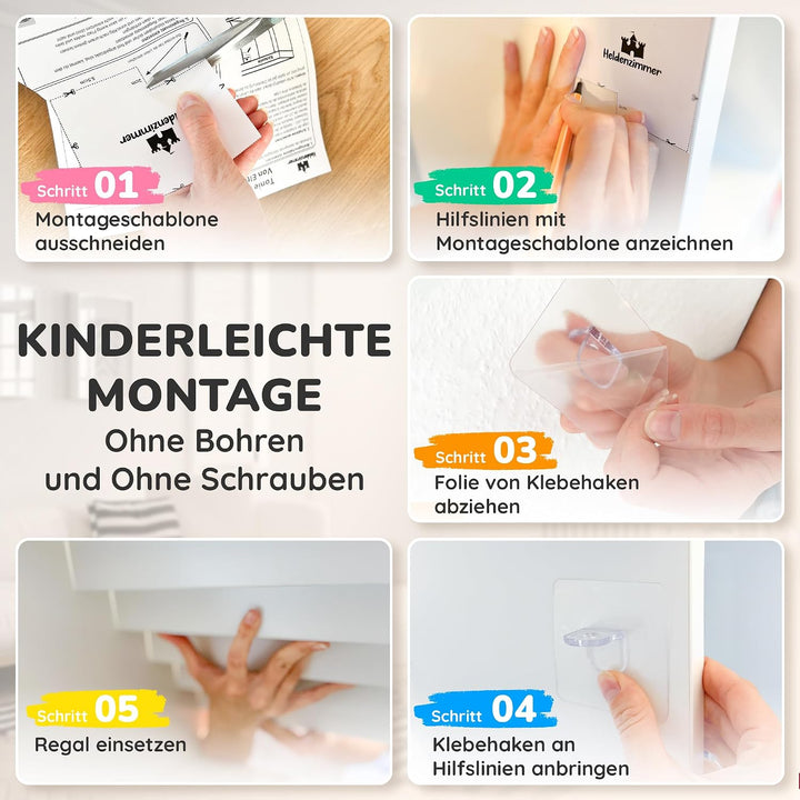 Heldenzimmer Toniebox Regal Magnetisch - Einsatz für IKEA Kallax &amp; 50+ Figuren I Für Toni Box 1 &amp; 2