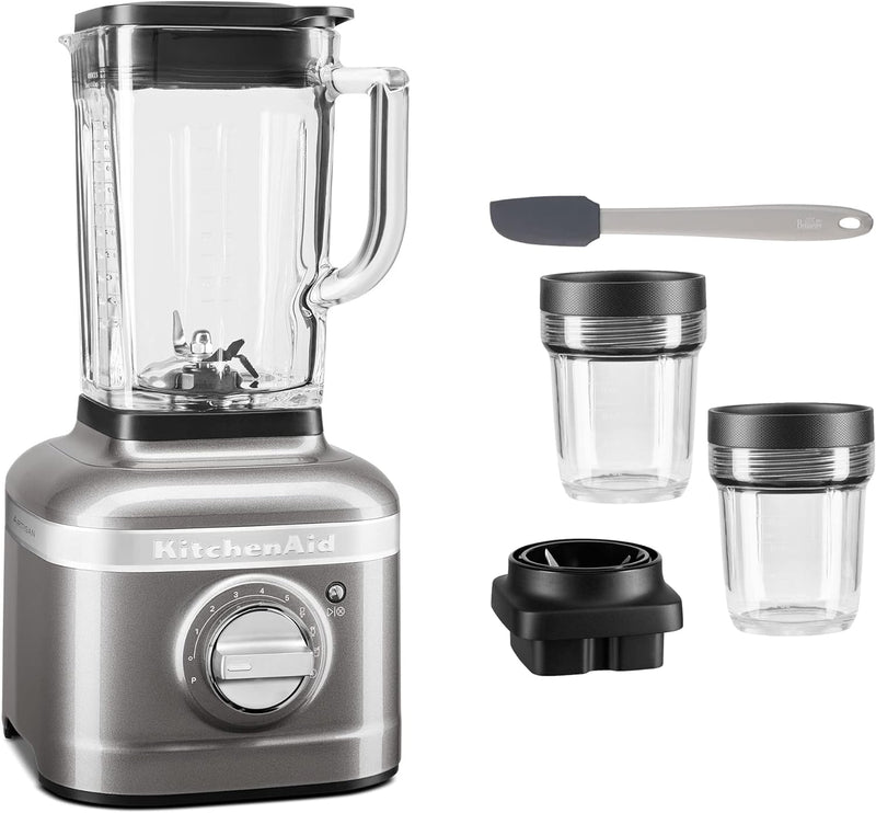 Kitchenaid Artisan Standmixer-Starter-Set K400 (5KSB4026EMS) - inkl. Mixbehälter-Set 200ml (5KSB2040