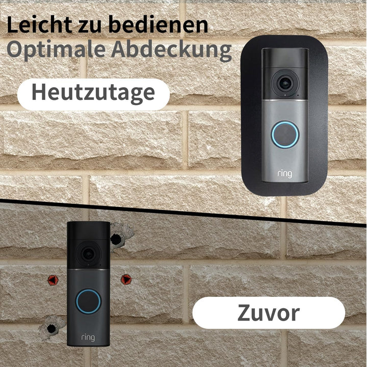 Edelstahl Blende für Ring Videotürklingel/Video Doorbell Wired Plus Kabel & Pro Kabel, Türklingel Ha