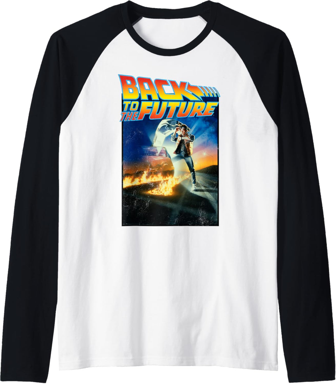 Back To the Future Movie Poster Classic Raglan