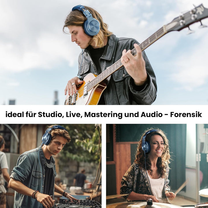 OneOdio Kopfhörer Over Ear, DJ Kopfhörer mit Kabel, Professionell Geschlossener Studio HiFi Kopfhöre