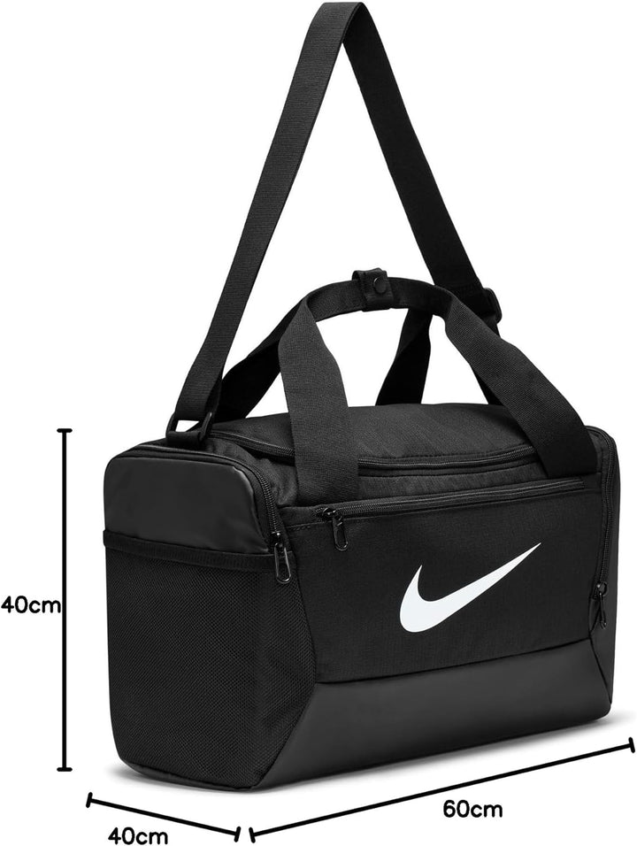 Nike Brasilia 9.5 Trainingstasche (XS, 25 l), DM3977 Black/Black/White Einheitsgrösse, Black/Black/W