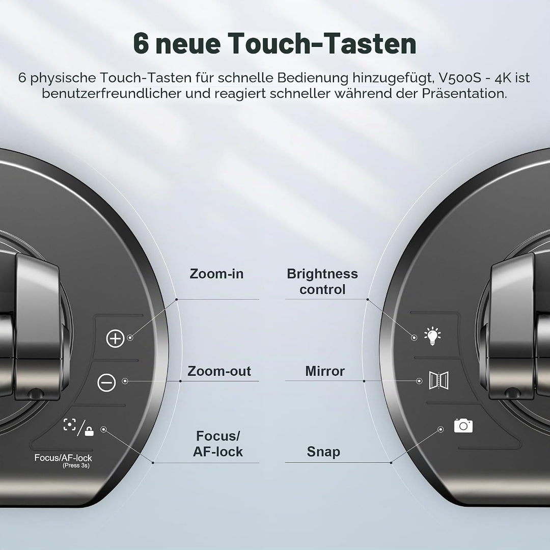 JOYUSING 13 Megapixel Dokumentenkamera und Visualizer USB, Vorlagen bis A3, LED Licht, AutoFocus, fü