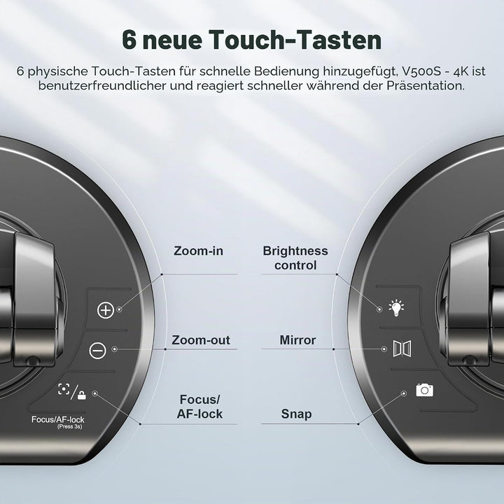 JOYUSING 13 Megapixel Dokumentenkamera und Visualizer USB, Vorlagen bis A3, LED Licht, AutoFocus, fü