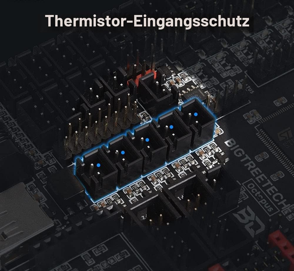 BIGTREETECH Octopus V1.1 Steuerplatine mit 8pcs TMC2208 UART, 32 Bit Kompatibler Touchscreen der TFT