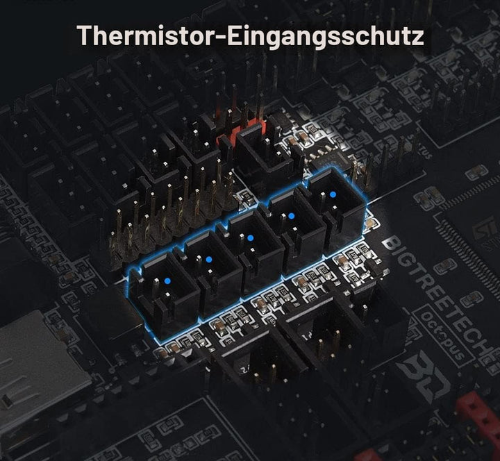 BIGTREETECH Octopus V1.1 Steuerplatine mit 8pcs TMC2208 UART, 32 Bit Kompatibler Touchscreen der TFT