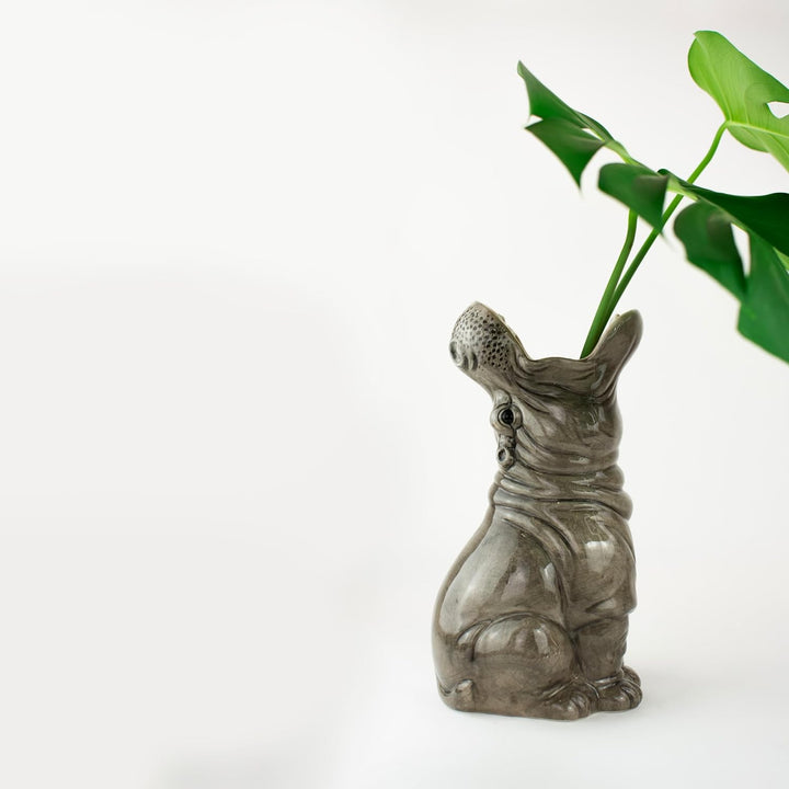 Hunrgy Hippos Vase, handbemalte Nilpferd Vase, ca. 30 cm
