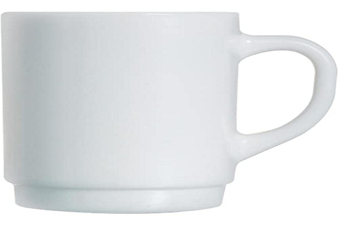 Arcoroc "Hotelerie Blanc Uni" Kaffeebecher - Füllmenge: 0,29 Liter - stapelbar - 6 Stück