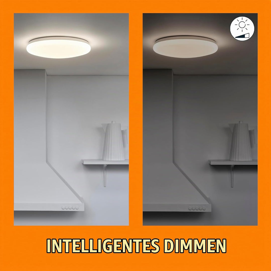 WiZ SuperSlim Deckenleuchte Tunable White, dimmbar, warm- bis kaltweiss, 14W, smarte Steuerung per A