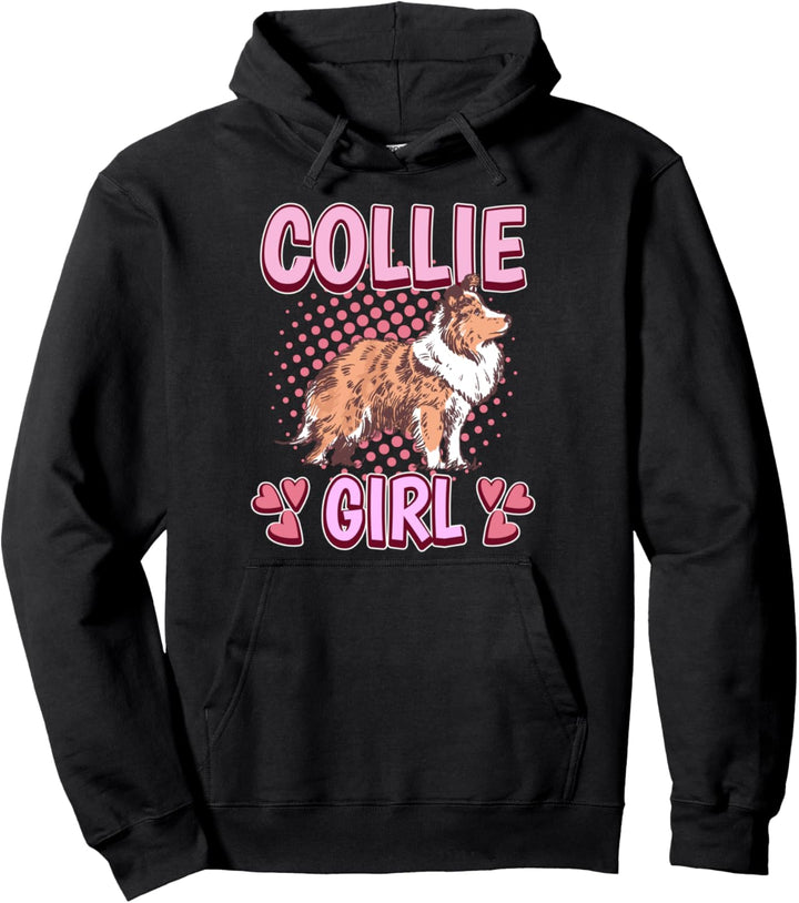 Damen Collie Girl Mädchen Collie Pullover Hoodie