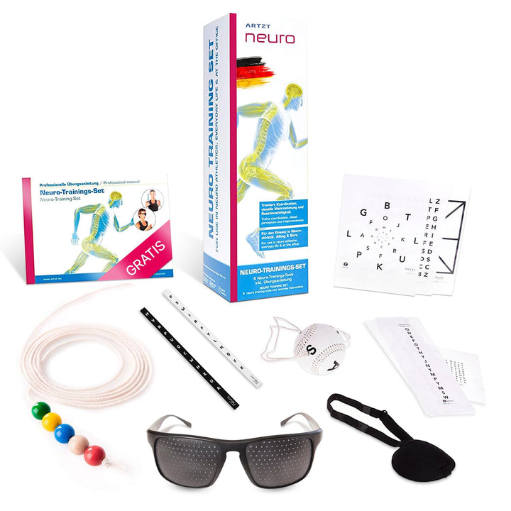 Starter Set | Neuroathletiktraining für besseres Sehen, Reflexe & Fokus | Inklusive Sehtafeln, Brock