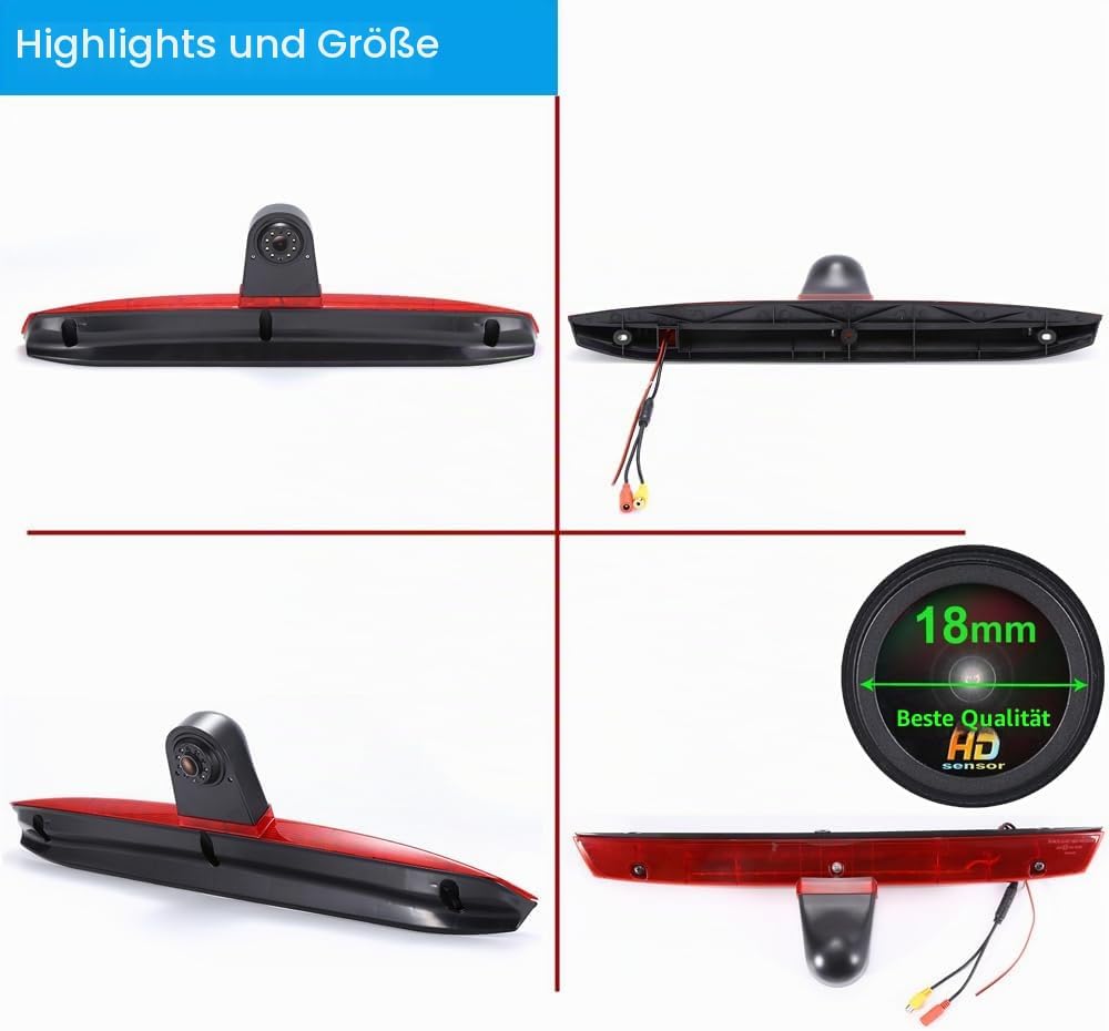 1280 * 720 AHD CVBS Brake Bremsleuchte Auto Kamera Third roof Bremslicht Rückfahrkamera Replacement