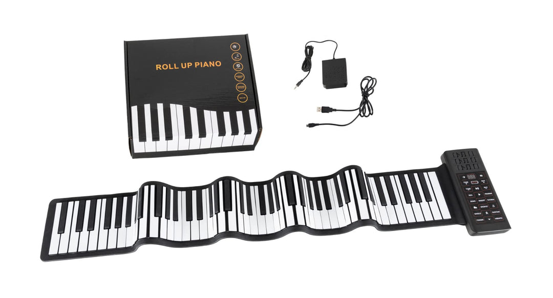 McGrey RA-88 Rollpiano - Faltbares Klavier zusammenrollbar für Transport - Li-Ionen Akku - Praktisch
