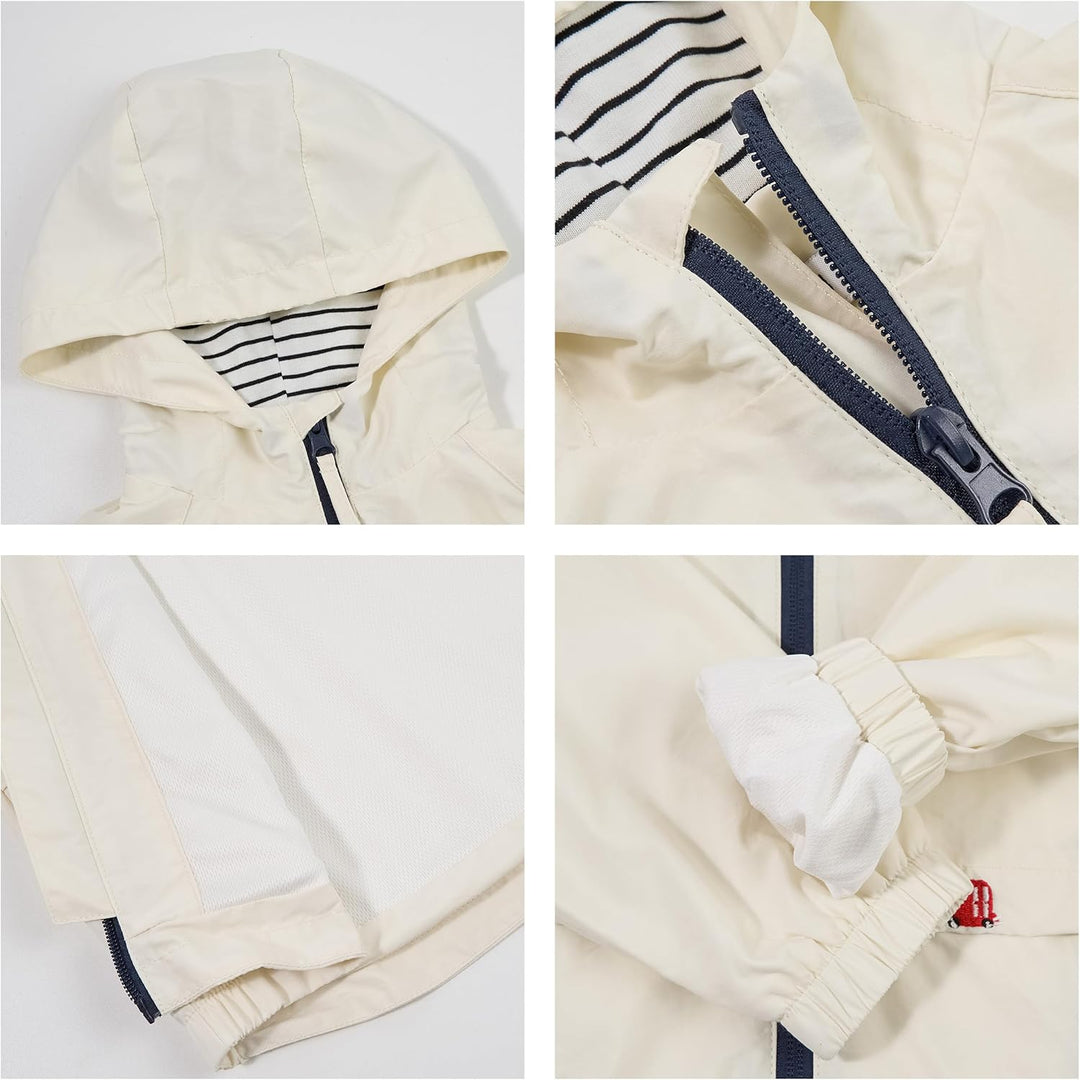Volunboy Baby Kapuzen Jackets, Jungen Langarm Winddicht Mantel Cartoon Aufdruck Jacken 3-4 Jahre Apr