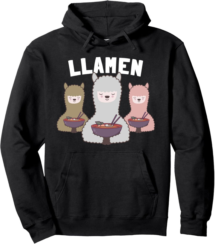Lama Nudelsuppe Ramen Pullover Hoodie