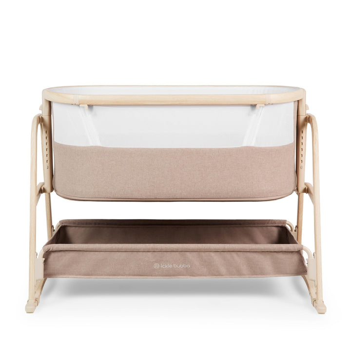 Ickle Bubba Bubba&Me Luxe Nachttisch Krippe - Co-Sleeper Babybett mit Rock oder Statischem Modus, ve