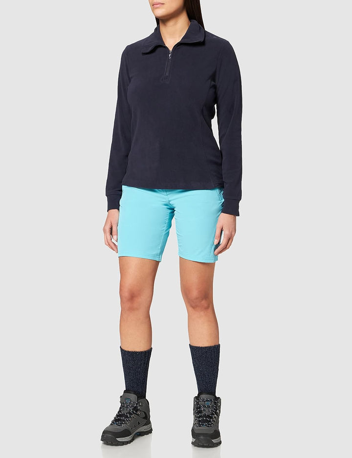 CMP Damen Funktions Fleece Sweatshirt XL Schwarz Blau, XL Schwarz Blau