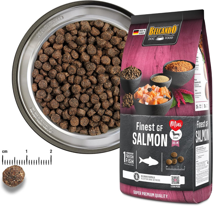Belcando Finest GF Salmon [4 kg] getreidefreies Hundefutter | Trockenfutter für kleine &amp; mittlere Hu