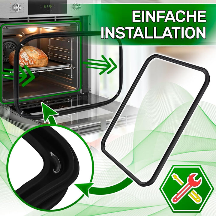 Gummi Backofen Dichtung 440 x 360 mm mit dem Originalcode 00772357 für Bosch 754132057 für Smeg - Ga