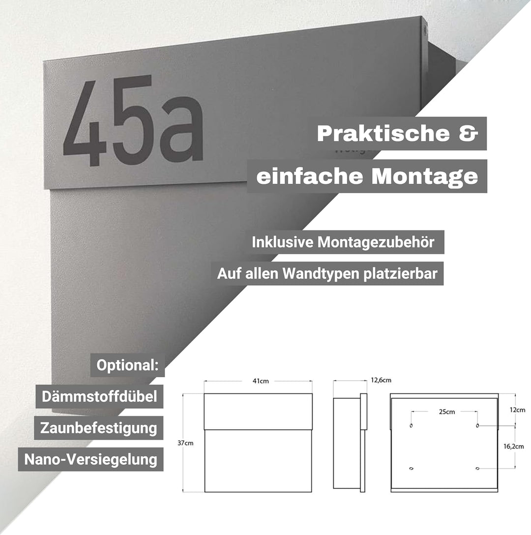 Radius Briefkasten Letterman 4 Silber - 560 c