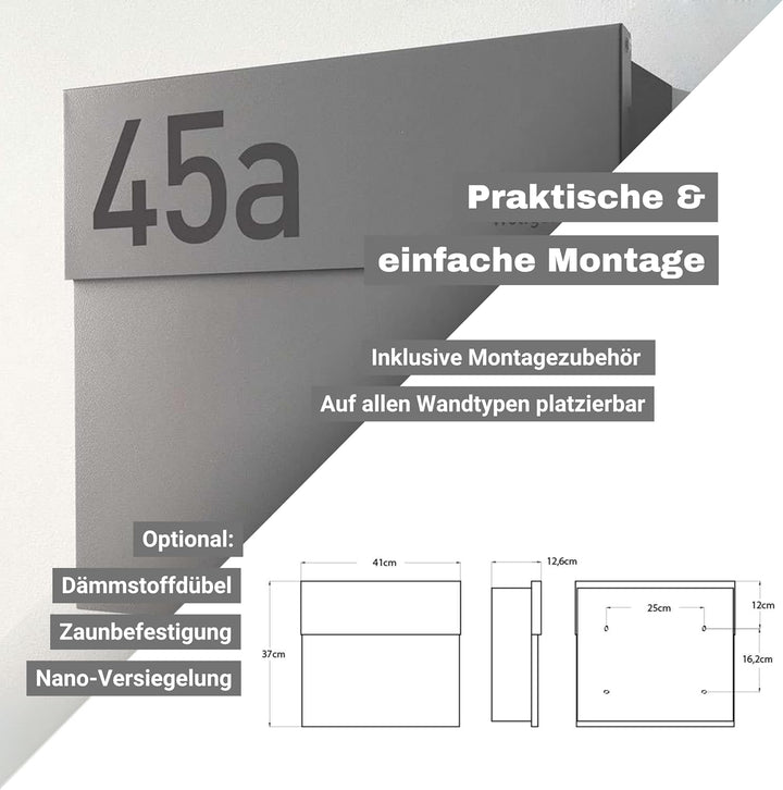 Radius Briefkasten Letterman 4 Silber - 560 c