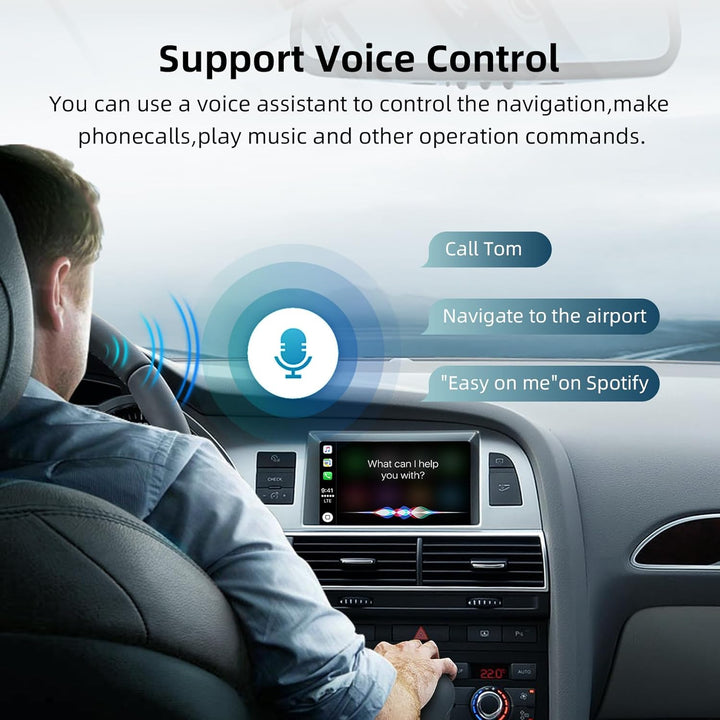 EZoneTronics Wireless CarPlay & Android Auto Retrofit Kit Decoder für Audi A6/Q7 2009-2015 mit MMI 3