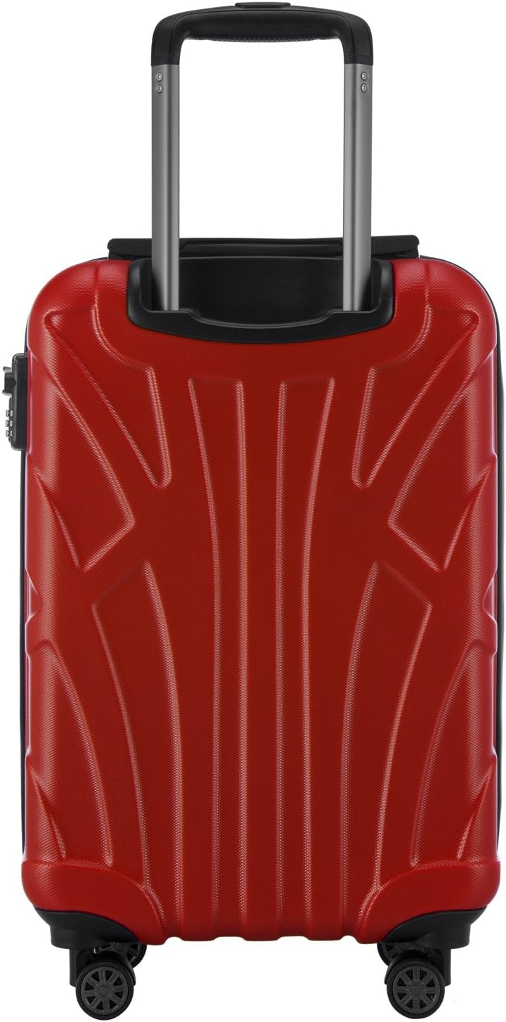 suitline Handgepäck Hartschalen-Koffer Koffer Trolley Rollkoffer Reisekoffer, TSA, 55 cm, ca. 34 Lit