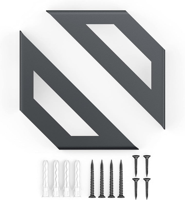 Sossai Regalträger 2er Set GSHR Truss 120x120 mm aus Stahl – Wandhalterung Regalwinkel für Regalbret