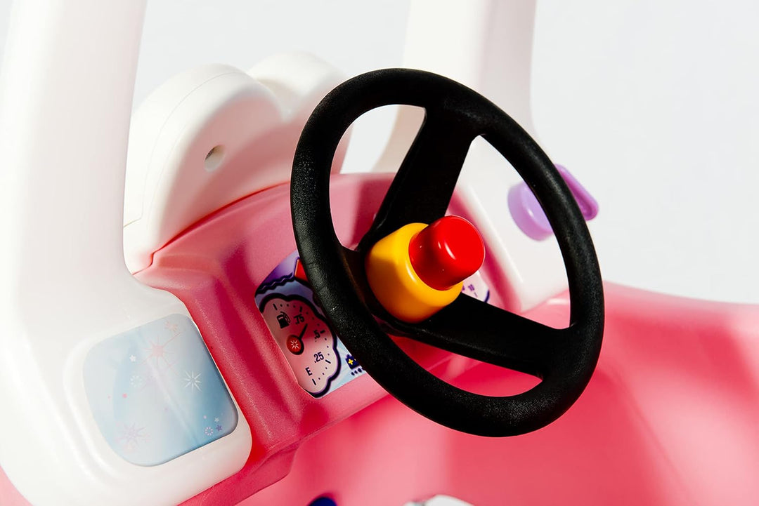 little tikes 614798E5 Prinzessin Gemütliches Prinzessin-Coupé - Mitfahrgelegenheit mit Echter Hupe,
