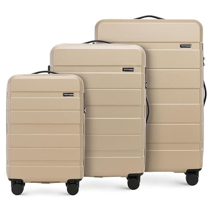 WITTCHEN COMODO Line Koffer Gepäck aus ABS Teleskopgriff TSA Schloss 4 Doppelräder Koffer-Set 3tlg.