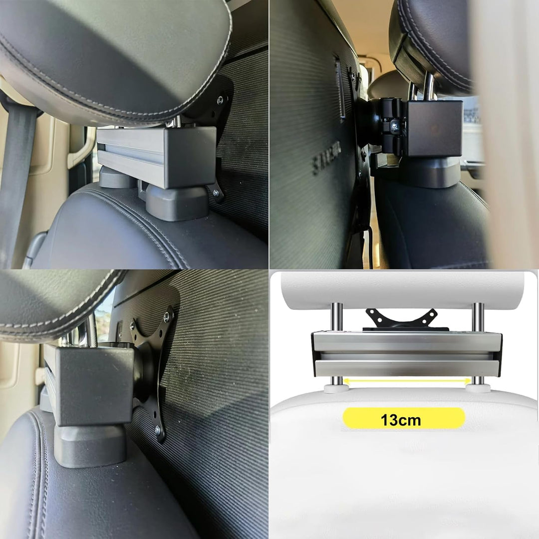 Campervan TV Halterung, Wohnmobil TV Halterung mit VESA Kopfstütze für 12-24 Zoll Fernseher, bis zu