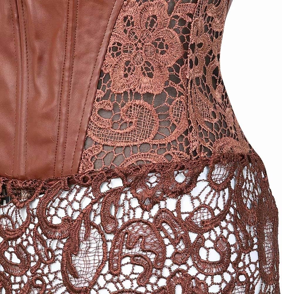 Josamogre Korsett Kleid Leder Corsage Korsagenkleid Spitze Corset grosse grösse Reissverschluss Burl