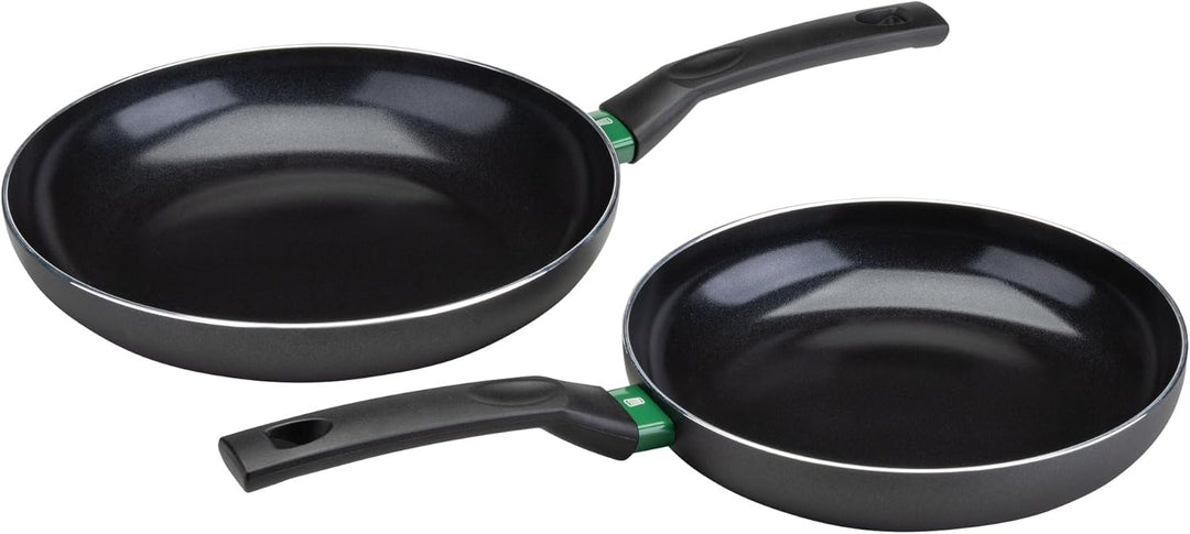FACKELMANN Chefkoch 2er Set Keramik-Pfannen Bielefeld, Ø 24 & 28 cm, PFAS-freie Antihaftbeschichtung