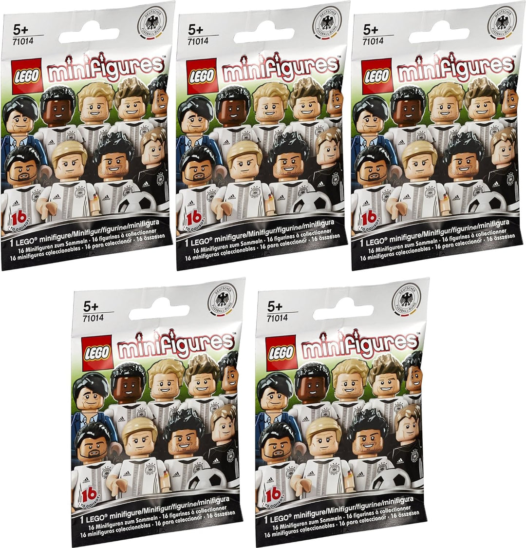 Lego® Minifigures 71014 - Deutsche Nationalmannschaft - Set aus 5 Überraschungs-Tüten (Inhalt zufäll