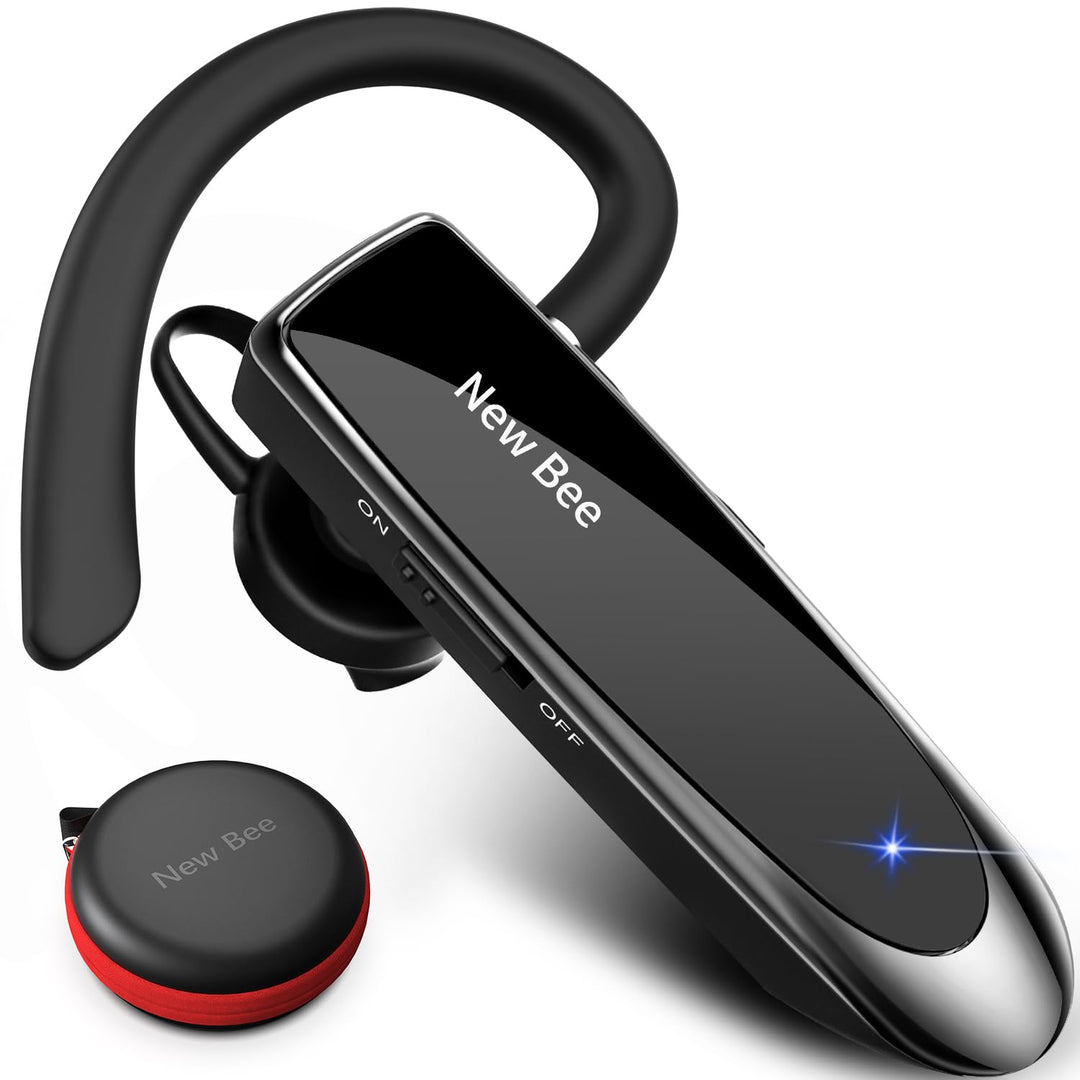 New Bee Bluetooth Headset Wireless Freisprech Telefon Bluetooth-Headset mit Mikrofon für iPhone Sams
