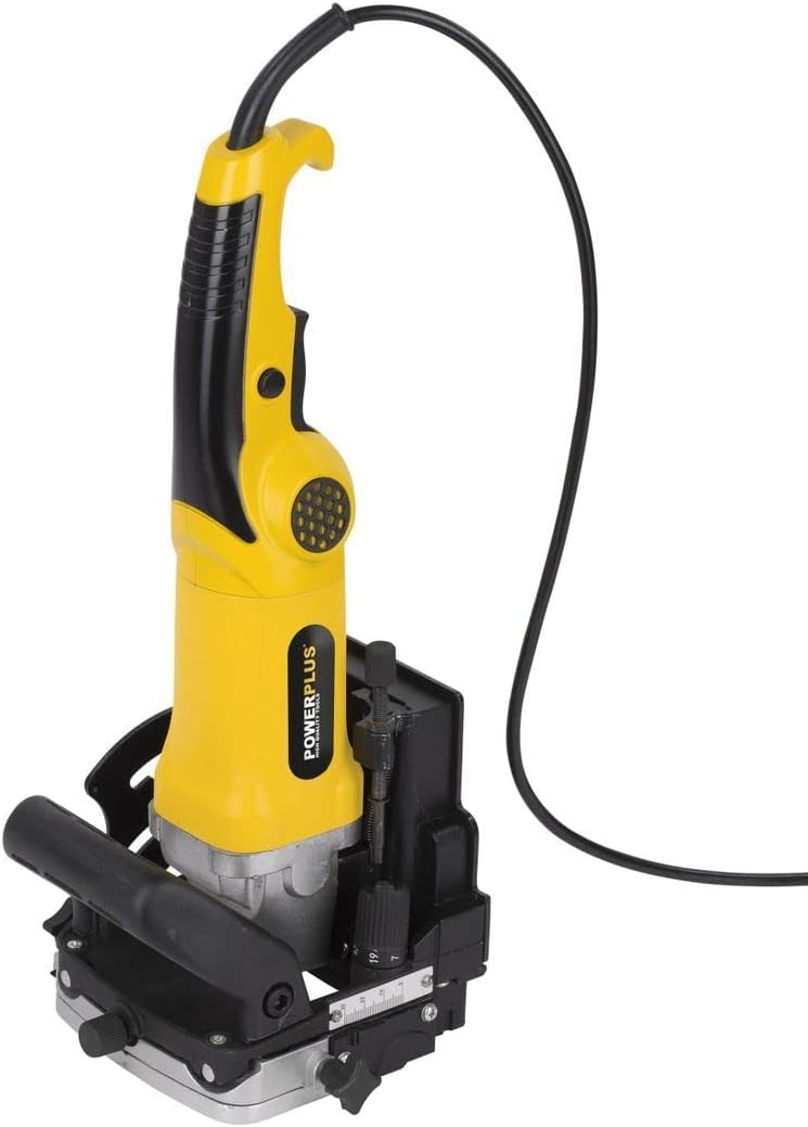 POWERPLUS POWX1310 - Fresadora de engalletar madera 900w