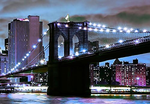 murando - Wandbilder XXL New York 90x30 cm 1 tlg - Wand Deko Vlies Leinwand Bilder Gross Wanddeko Wo