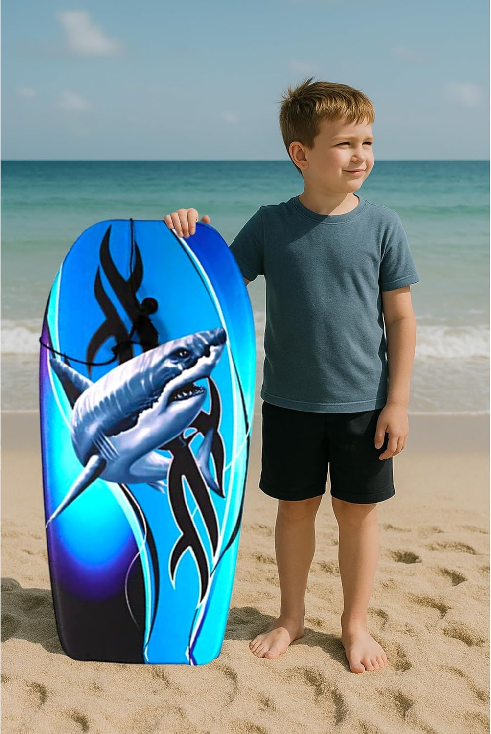 BEST SPORTING Bodyboard Kinder – Leichtes Surfbrett für Strand, Meer & Schwimmbad | 92 x 46 x 5 cm |