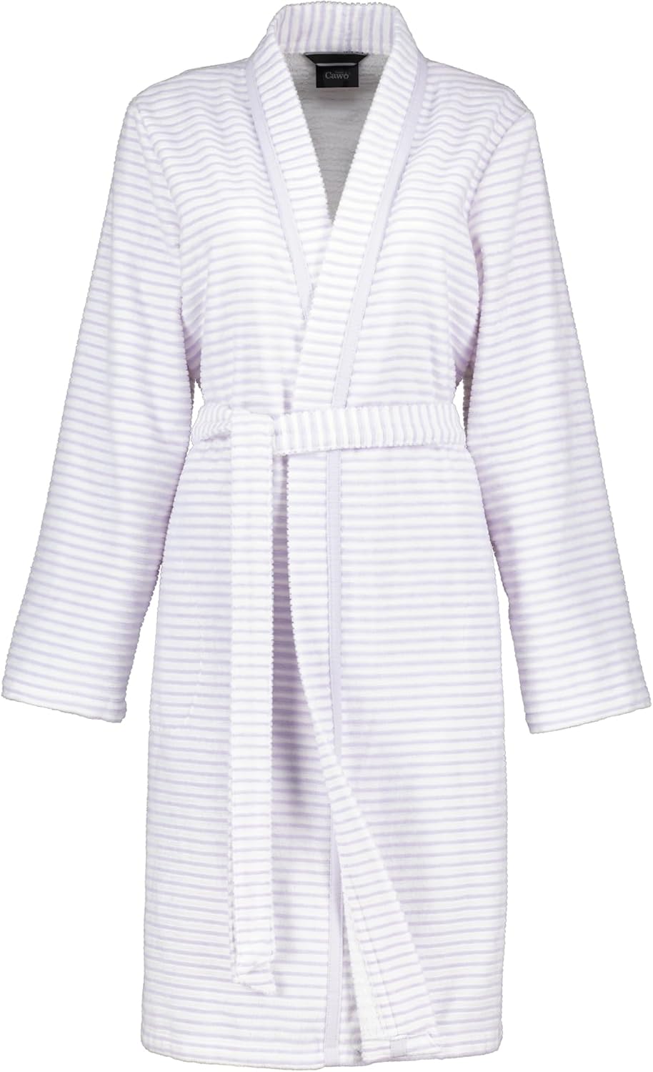 Cawö Home Bademäntel Damen Kimono Struktur 1214 flieder - 86 XS XS flieder - 86, XS flieder - 86