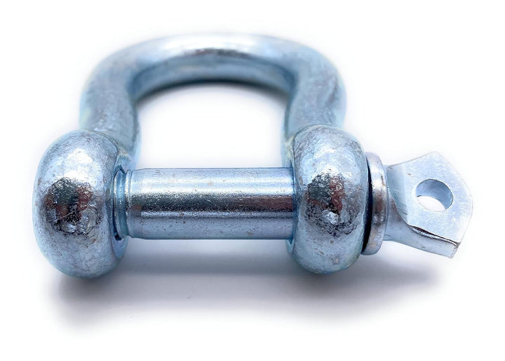 Schäkel geschweifte Form | 10 Stk. Ø 8 mm | EINGEPRÄGTE Tragfähigkeit (WLL): 200kg | Stahl galvanisc