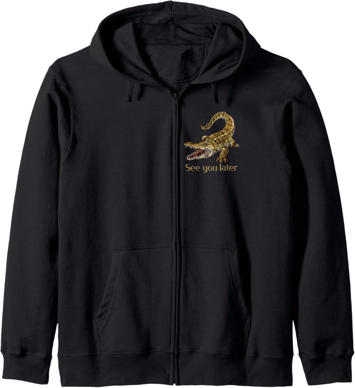 Krokodil Sweater I See you later Alligator Kapuzenjacke